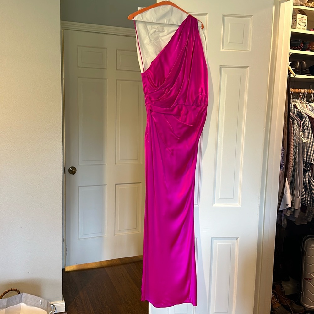 THE SEI
Off-The-Shoulder Silk Maxi Dress